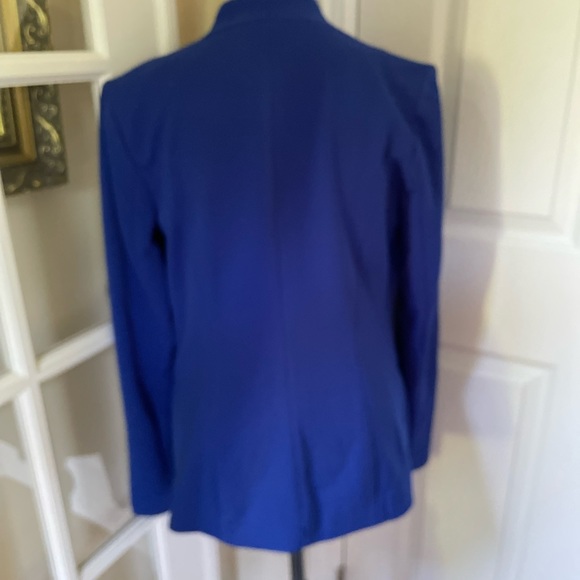 NWT Dana Buchman Electric Blue Blazer Jacket ~ Zippered Pockets ~ 6 - Picture 5 of 8